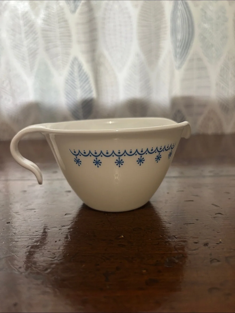 Corelle Snowflake Blue Creamer by Corning